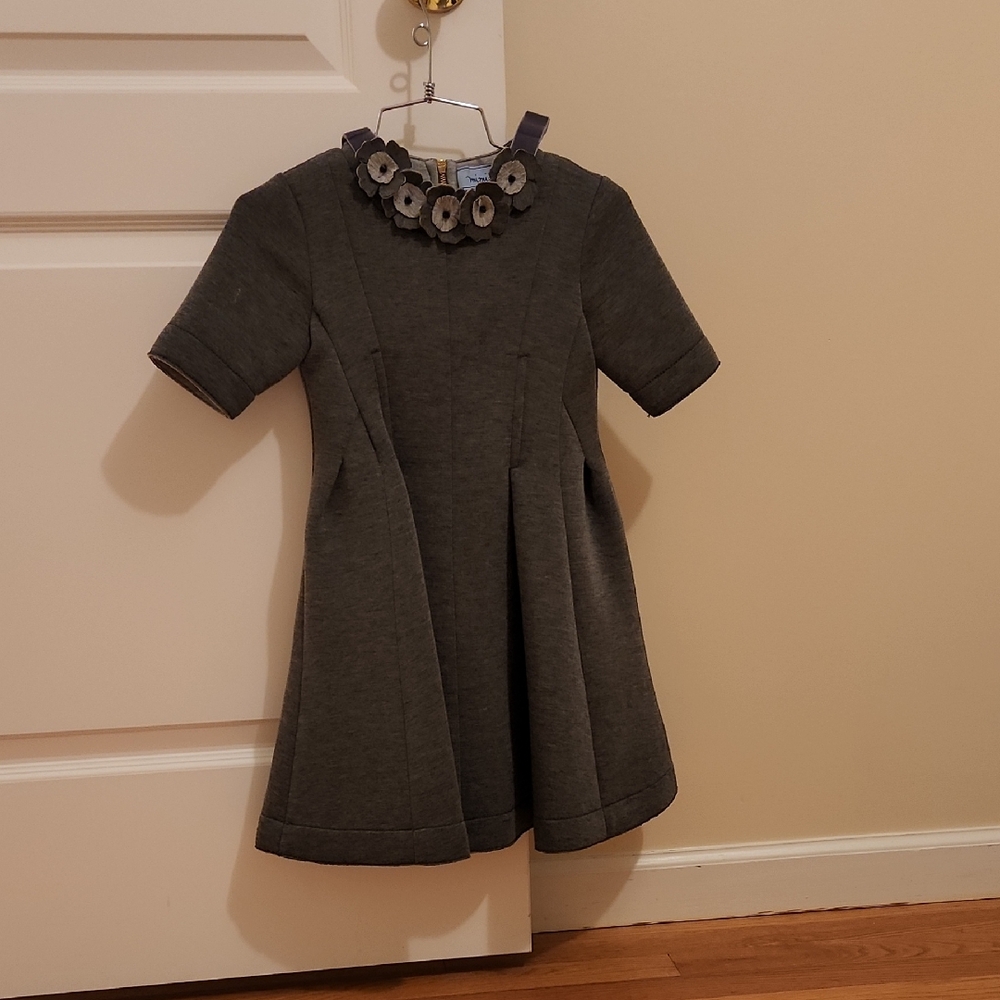 "MiMiSol" Gray A-Line Crew Neck Dress for Casual Work NWOT